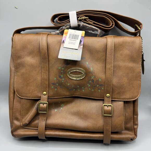 Her Universe The Lord Of The Rings One Ring Leaves Messenger Bag NEW - Picture 1 of 8